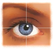 a close-up of an eye